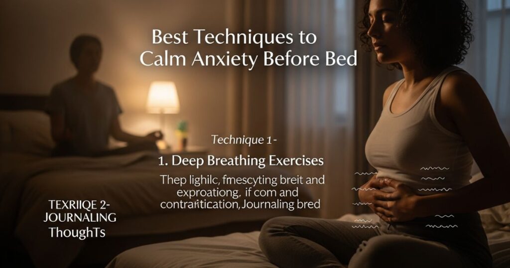 best techniques to calm anxiety before bed