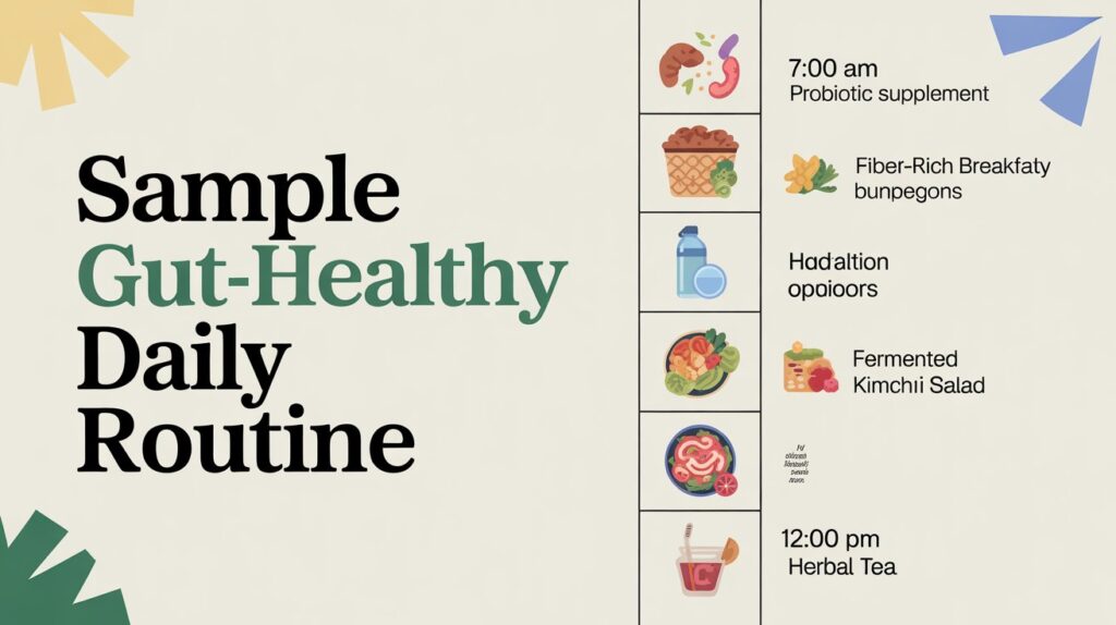 Sample Gut-Healthy Daily Routine